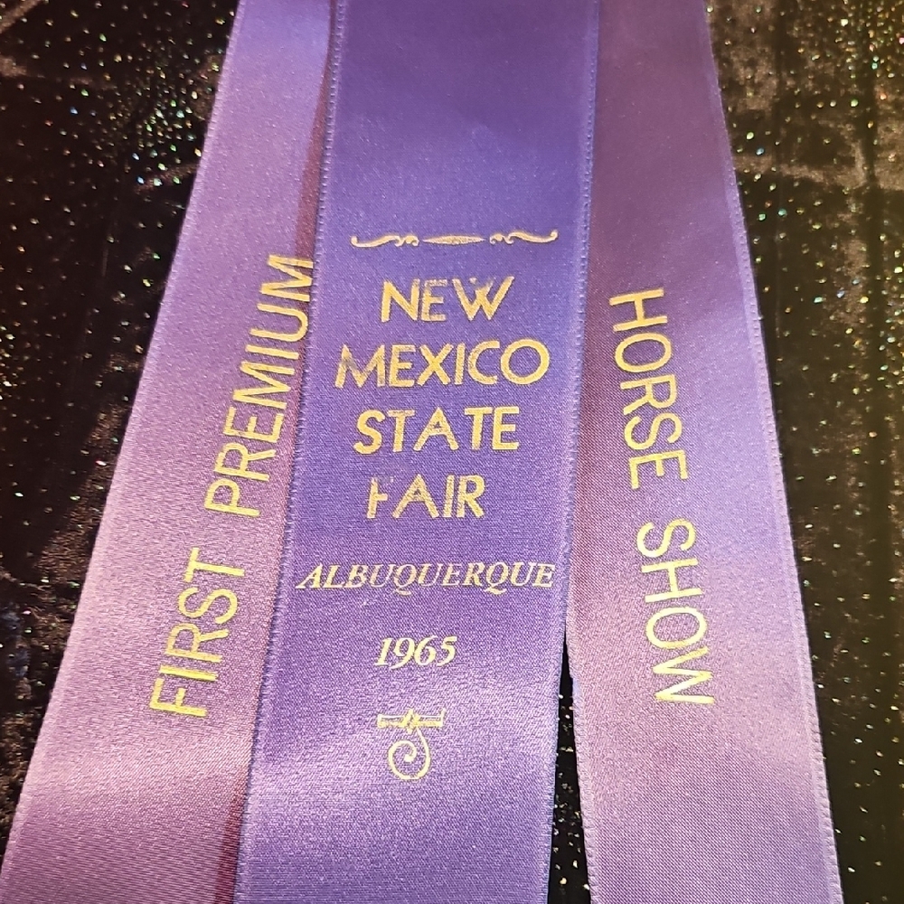 3 original from 1965 1967 NM Albuquerque State Fair Horse Show ribbons rosettes - Picture 6 of 13